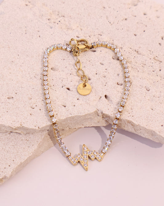 Zirabelle Heart Wave Chain Bracelet✨💗