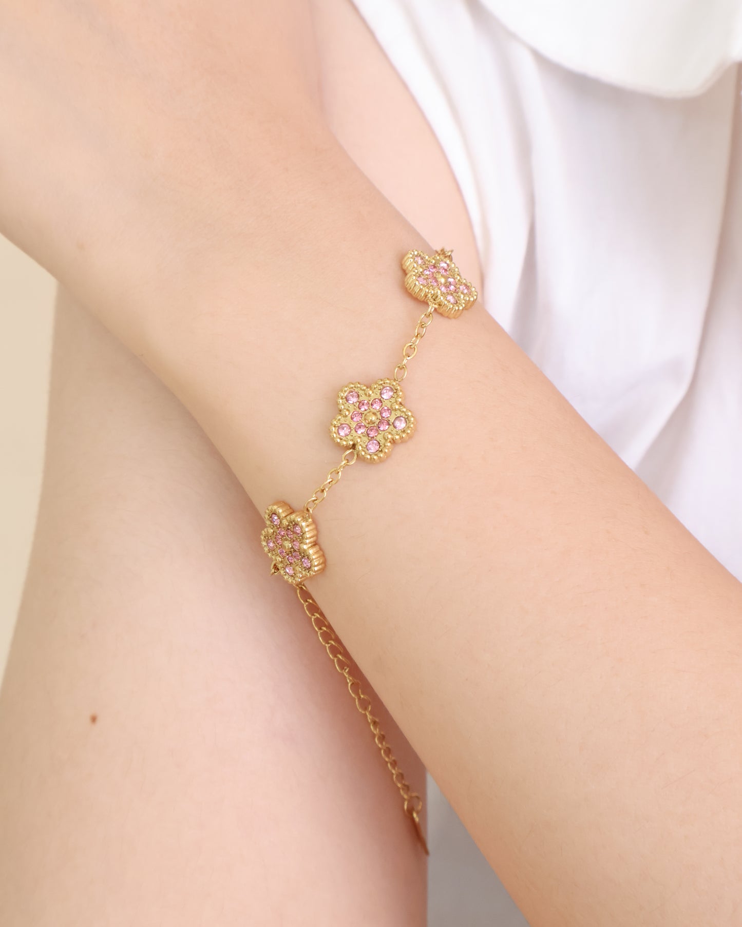 Daisyspell Waterproof Daisy Chain Bracelet 🌼